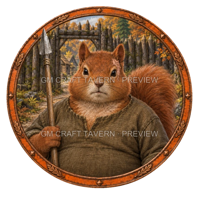 Besha Clearwell - aperçu de token de combattant vu du dessus