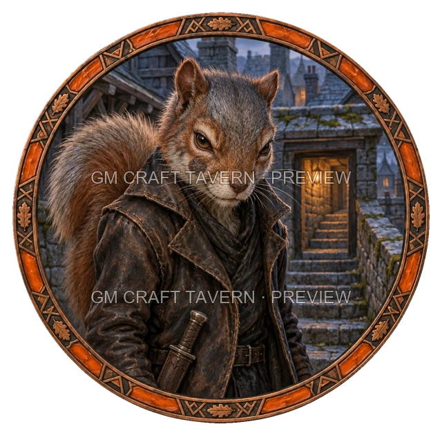 Aperçu de token d’assassin vu du dessus