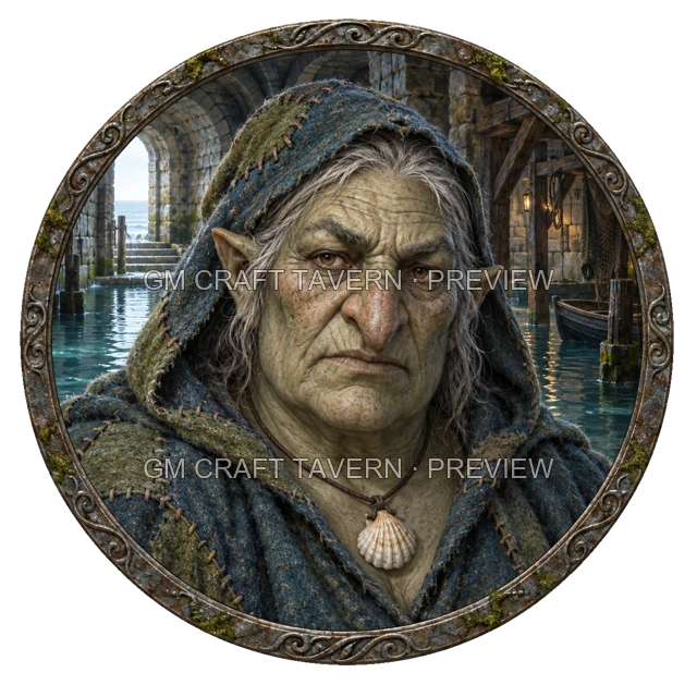 Aperçu du token vu du dessus de Urdan Ironwell - Occultiste