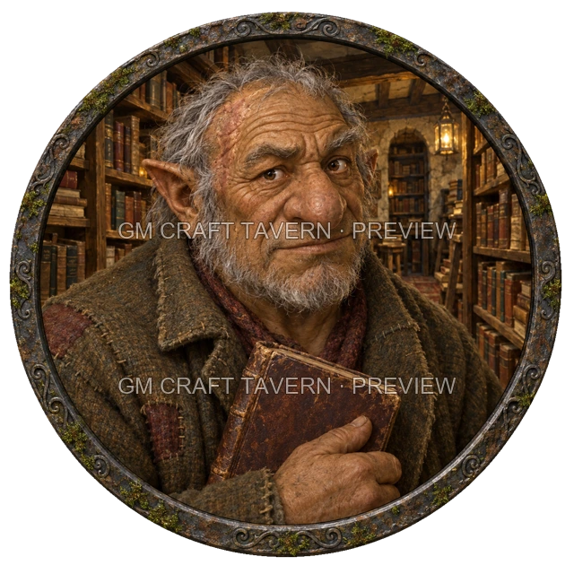 Aperçu du token vu du dessus de Morga Birchhaven - Marchand