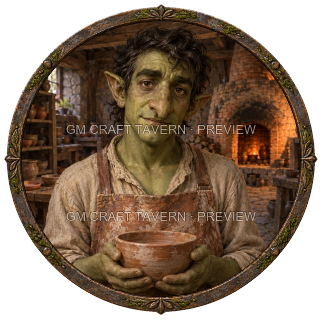 Besha Oakbend - aperçu de token d’artisan vu du dessus