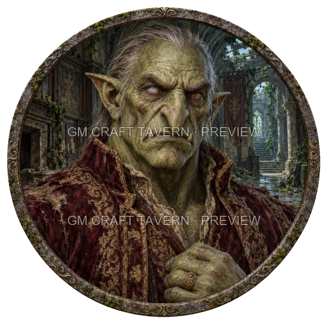 Aperçu du token vu du dessus Noble mort-vivant