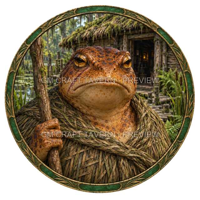 Aperçu du token vu du dessus de Durg Reedvale - Druide