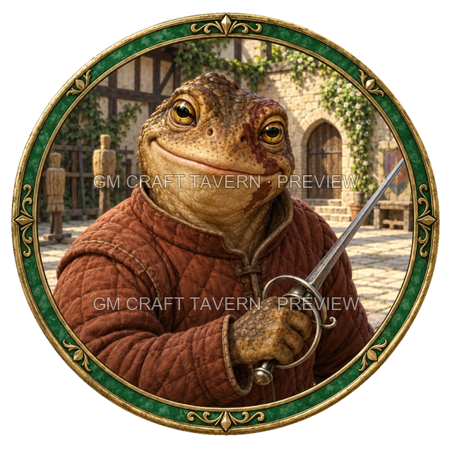 Aperçu du token vu du dessus de Varka Ashfield - Guerrier