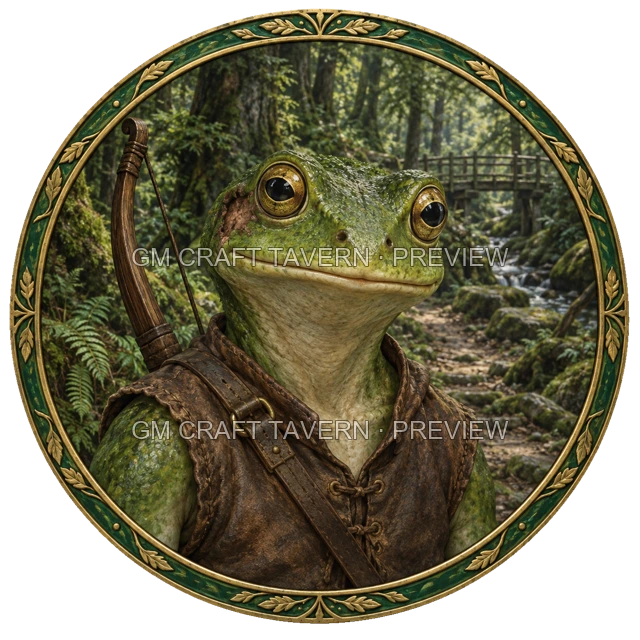 Aperçu du token vu du dessus de Besha Mossridge - Rôdeur