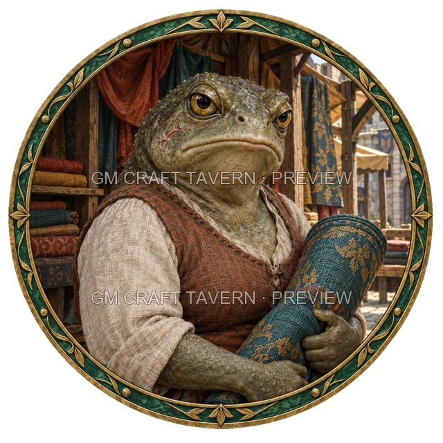 Aperçu du token vu du dessus de Durg Birchhaven - Marchand