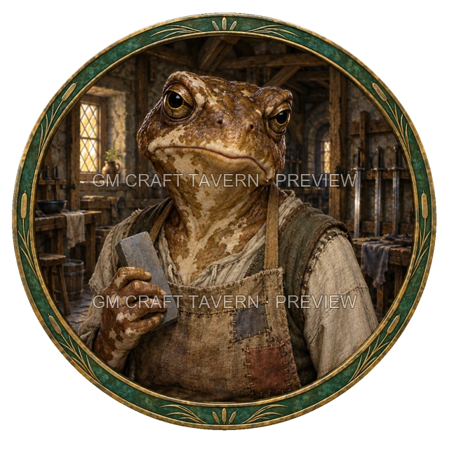 Urdan Westmere - aperçu de token de forgeron vu du dessus