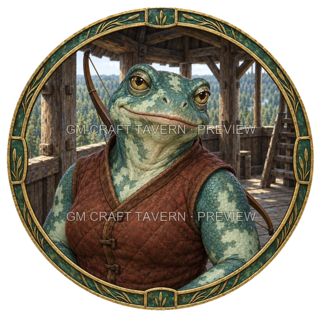 Urdan Redcliff - aperçu de token de combattant vu du dessus