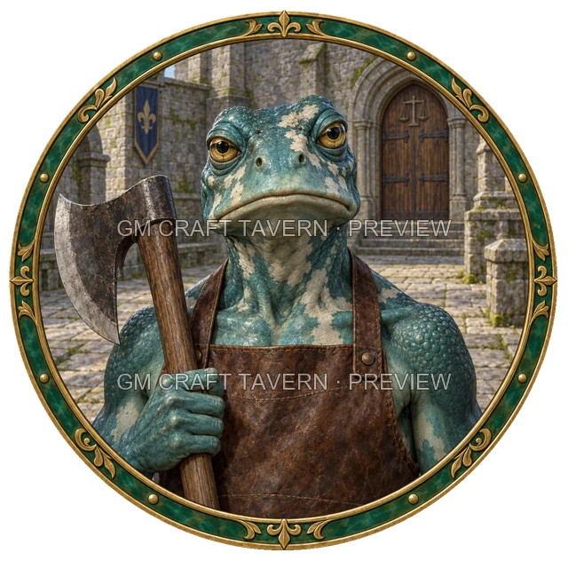 Varka Clearwell - aperçu de token de combattant vu du dessus
