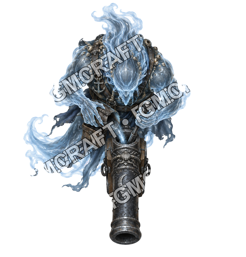 Pirate Ocean 0229 Shadow Gunner Moonlight Topdown Token top-down token preview