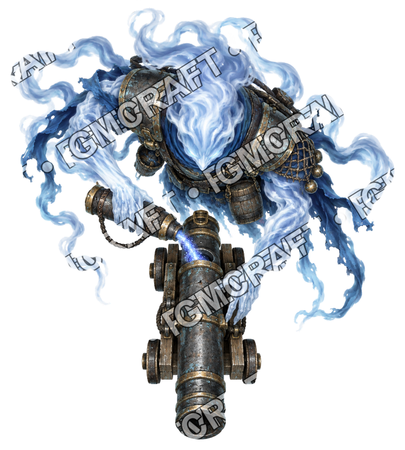 Pirate Ocean 0230 Shadow Gunner White Mist Topdown Token top-down token preview