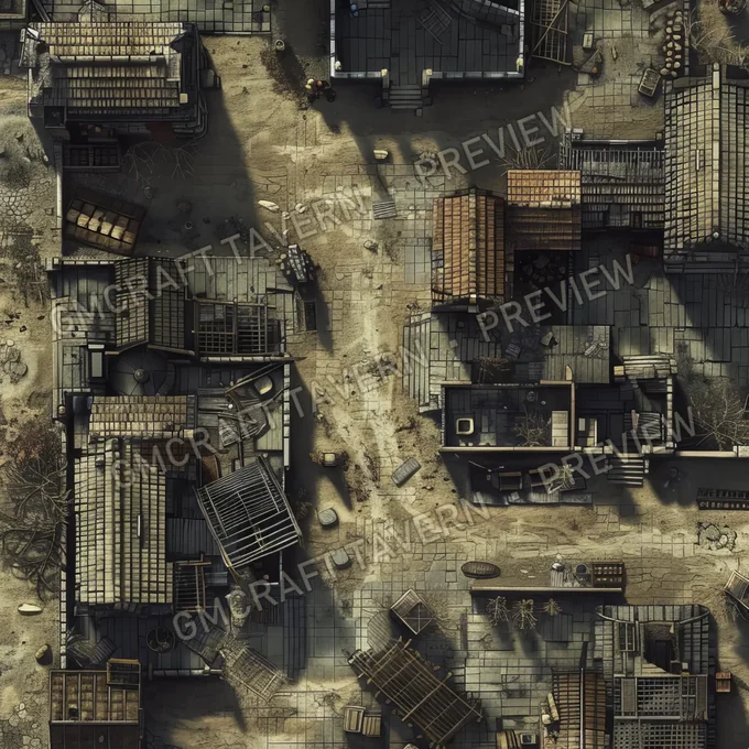 Ghost Town On Anot battlemap preview