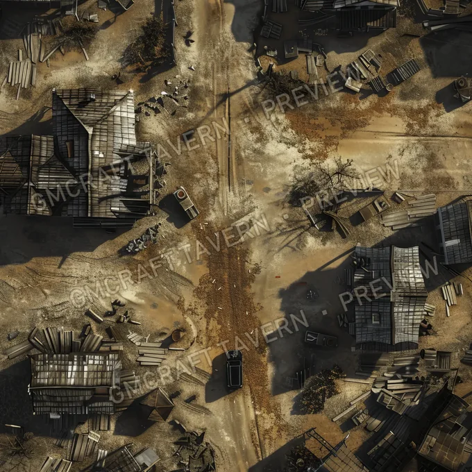 Ghost Town On Anot battlemap preview