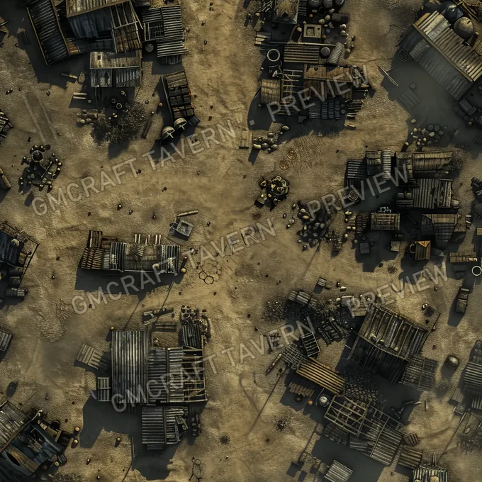 Ghost Town On Anot battlemap preview