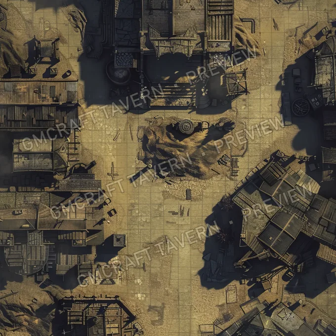 Ghost Town On Anot battlemap preview