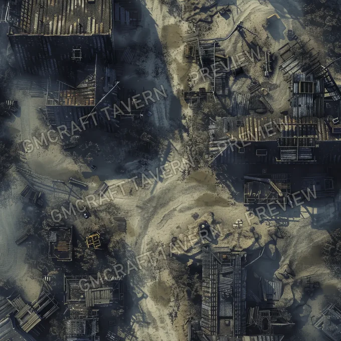 Ghost Town Swallow battlemap preview