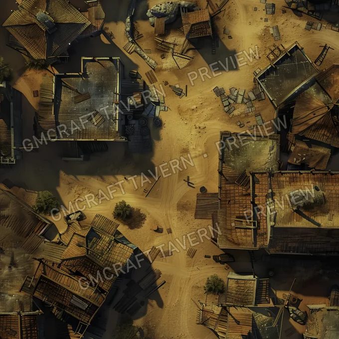 Ghost Town Swallow battlemap preview