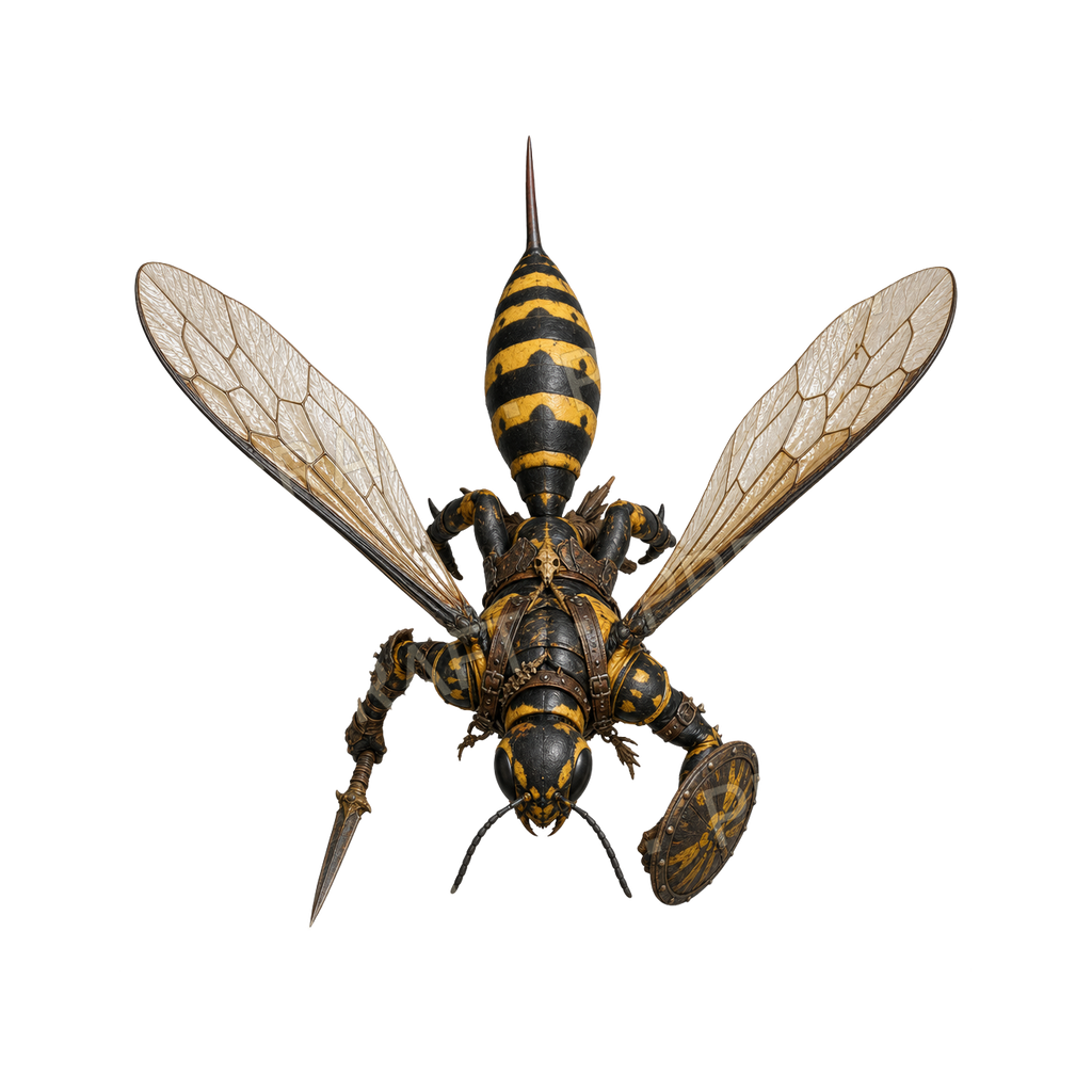 Giant Wasp Raider top-down token preview