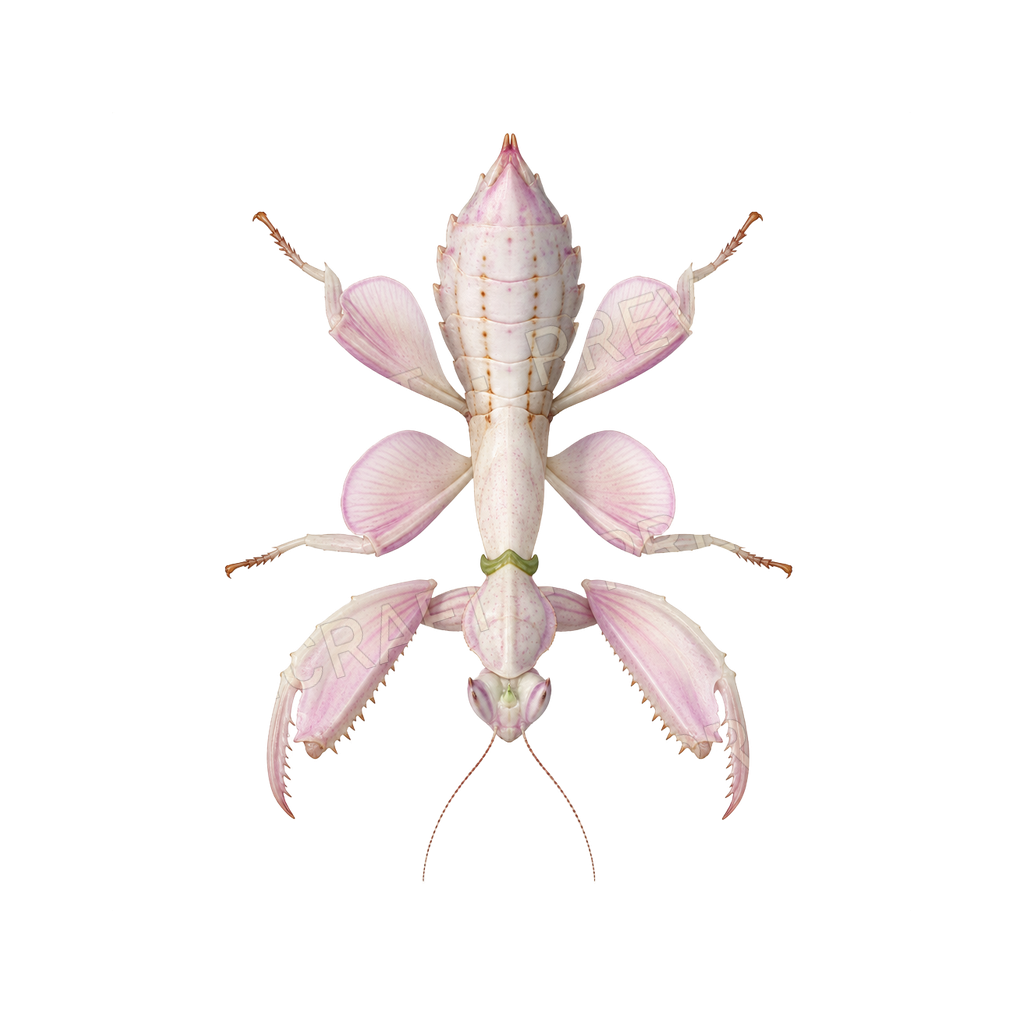 Giant Orchid Mantis top-down token preview