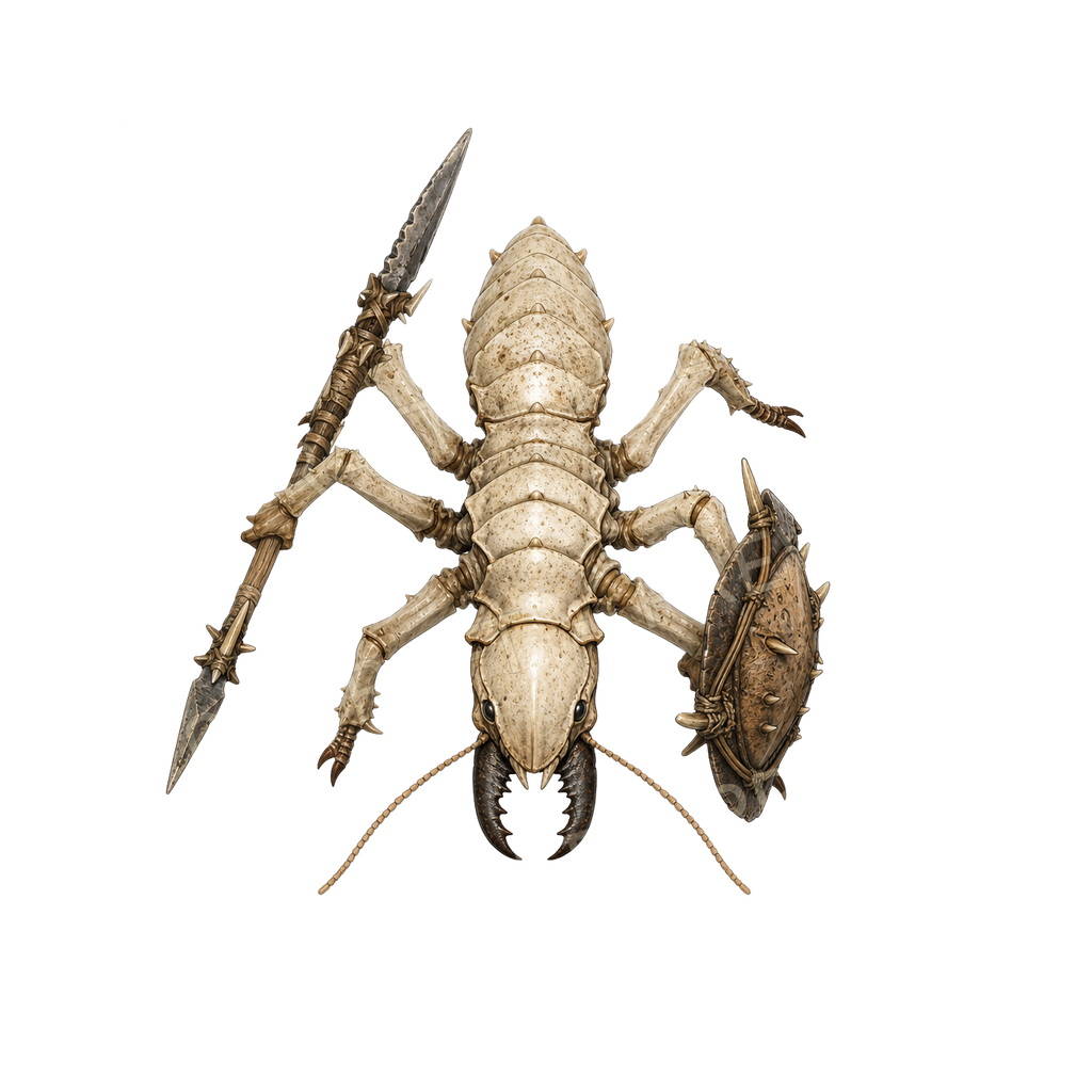 Giant Termites Warrior top-down token preview