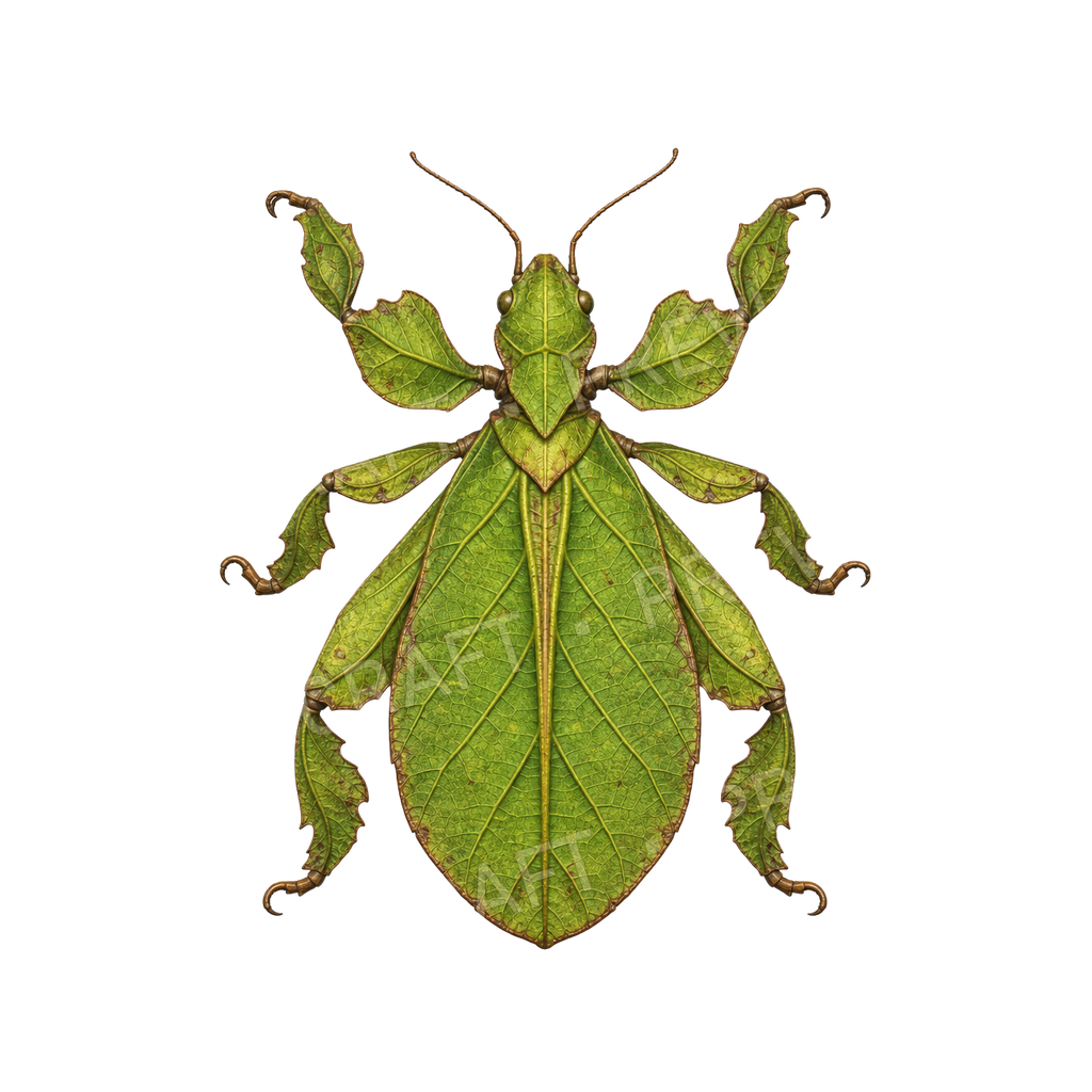 Giant Leaf Insect Camouflage top-down token preview