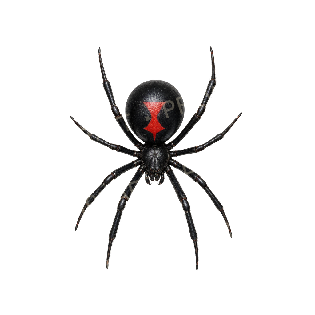 Giant Black Widow top-down token preview
