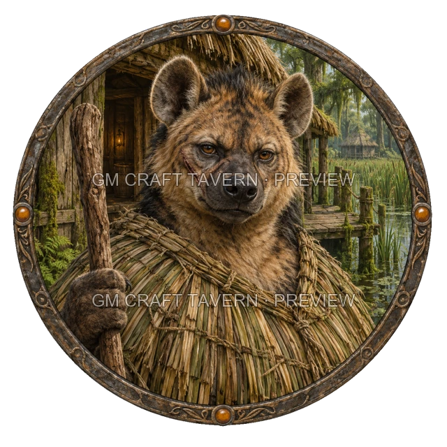 Aperçu du token vu du dessus de Durg Reedvale - Druide