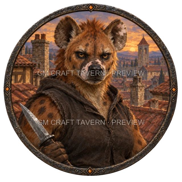 Aperçu du produit Tokens de personnages gnolls 6