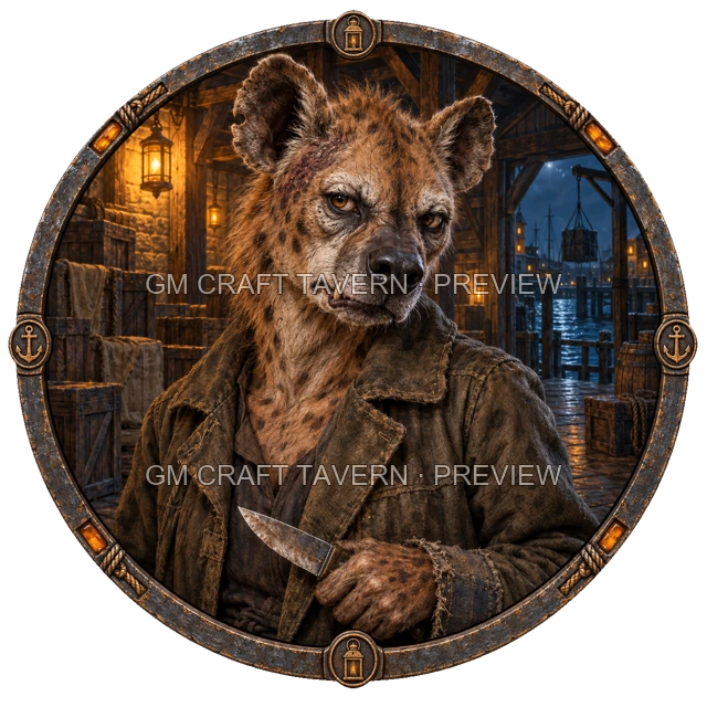 Aperçu du token vu du dessus de Urdan Duskford - Roublard