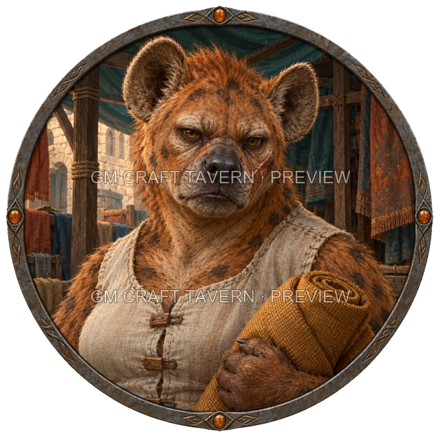 Aperçu du token vu du dessus de Durg Birchhaven - Marchand