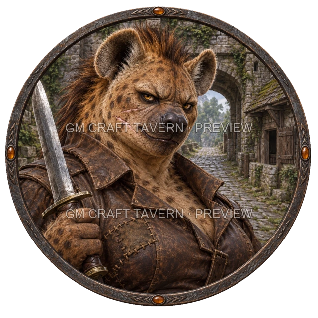 Aperçu de token de capitaine bandit vu du dessus