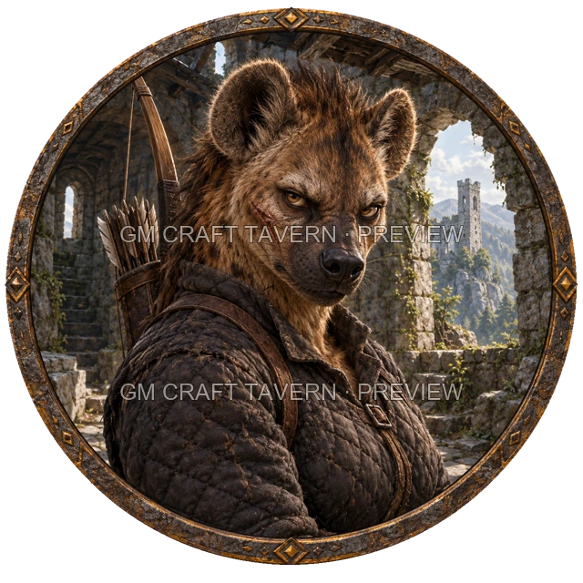 Aperçu de token d’archer ennemi vu du dessus