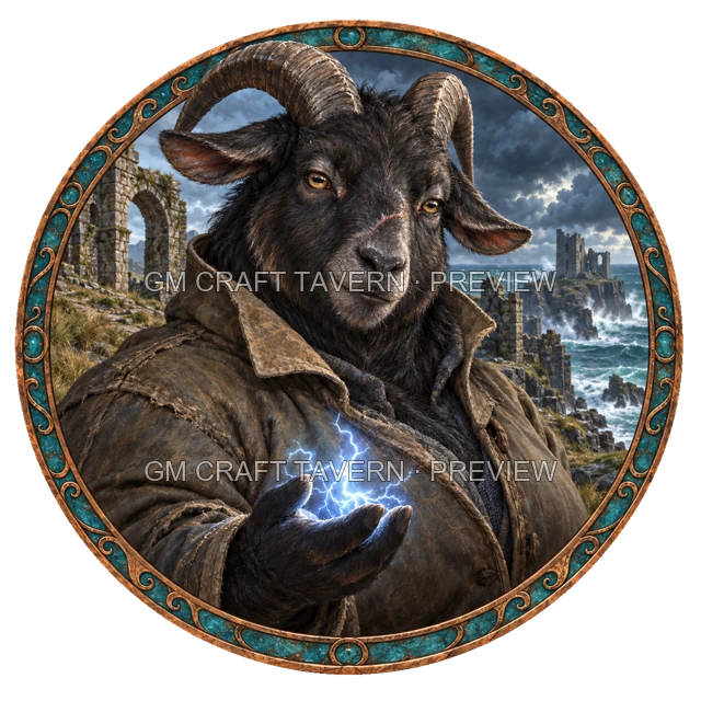 Aperçu du produit Tokens de personnages goatfolk 2