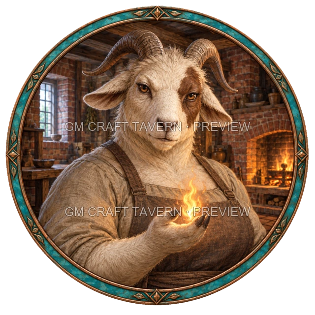 Aperçu du token vu du dessus de Durg Duskford - Ensorceleur