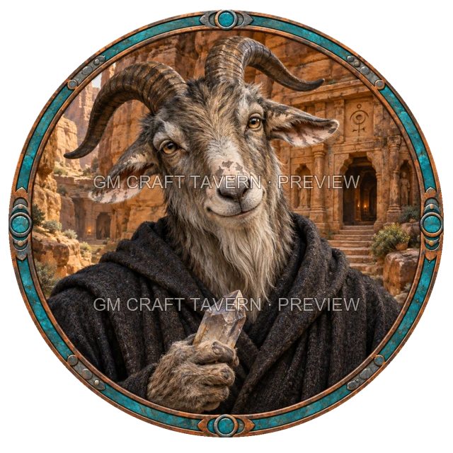 Aperçu du token vu du dessus de Morga Duskford - Ensorceleur