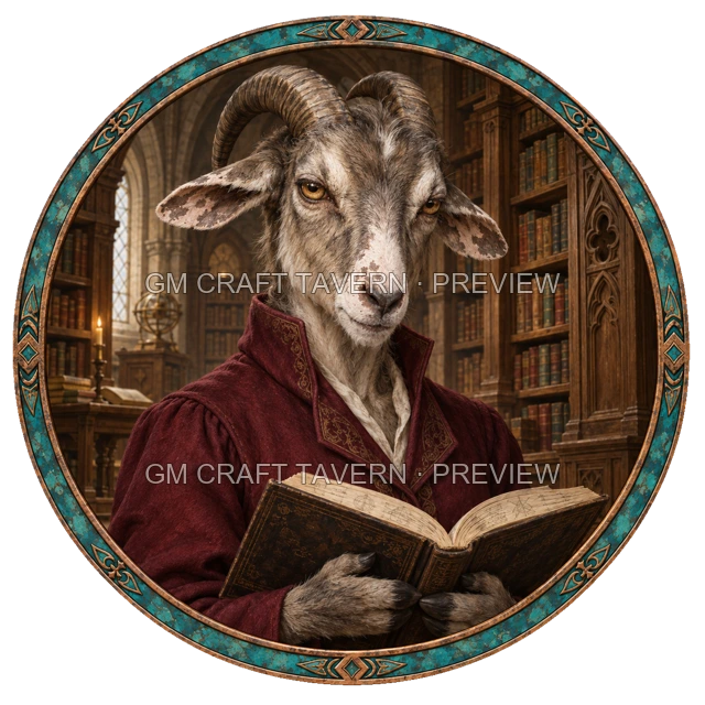 Aperçu du token vu du dessus de Durg Ironwell - Magicien