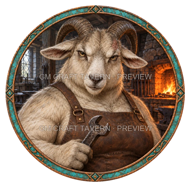 Aperçu du produit Tokens de personnages goatfolk 7