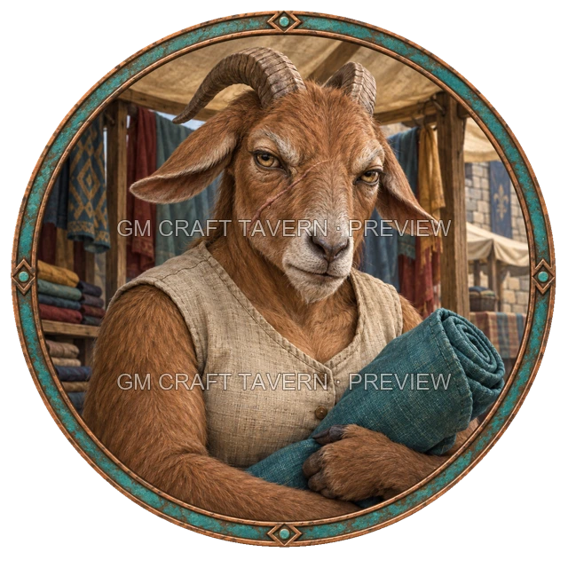 Aperçu du token vu du dessus de Durg Birchhaven - Marchand