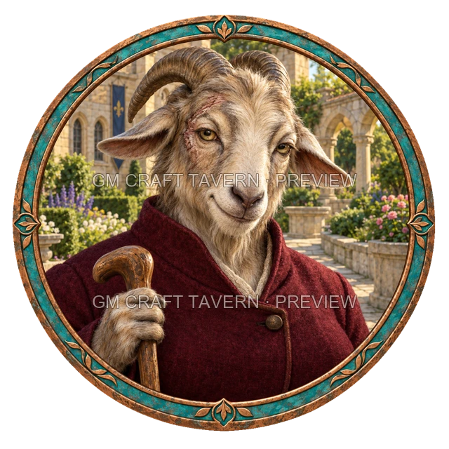 Urdan Oakbend - aperçu de token de noble vu du dessus