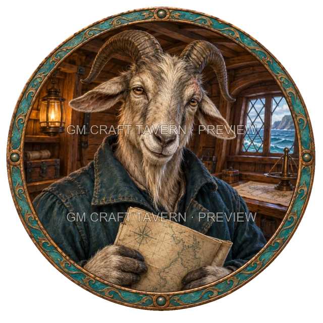 Varka Hillward - aperçu de token de marin vu du dessus