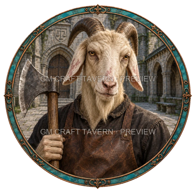 Varka Clearwell - aperçu de token de combattant vu du dessus
