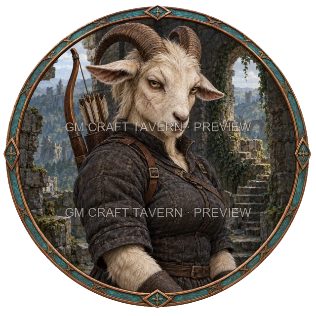 Aperçu de token d’archer ennemi vu du dessus