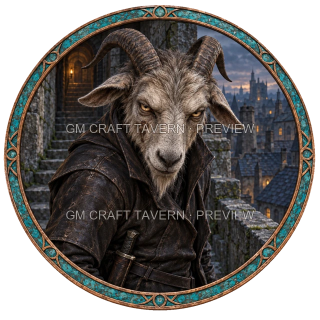 Aperçu de token d’assassin vu du dessus