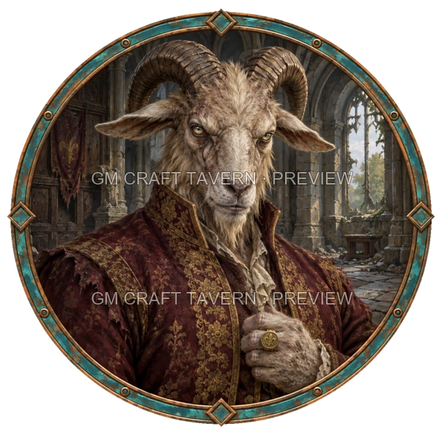 Aperçu du token vu du dessus Noble mort-vivant