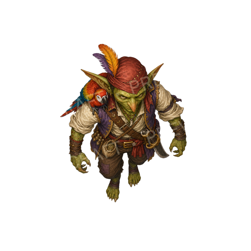Bundle 30 09 token vu du dessus : dresseur de perroquets