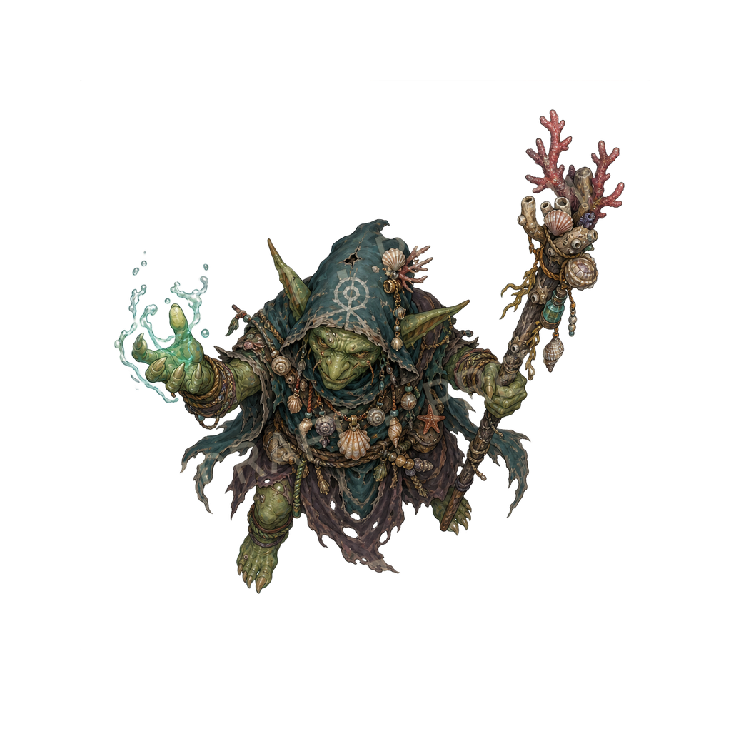 Bundle 30 12 token vu du dessus : chaman des récifs