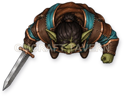 081 · Enemy 01 - Bandit Captain top-down token preview