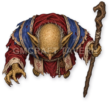 107 · Enemy 28 - Undead Cultist top-down token preview