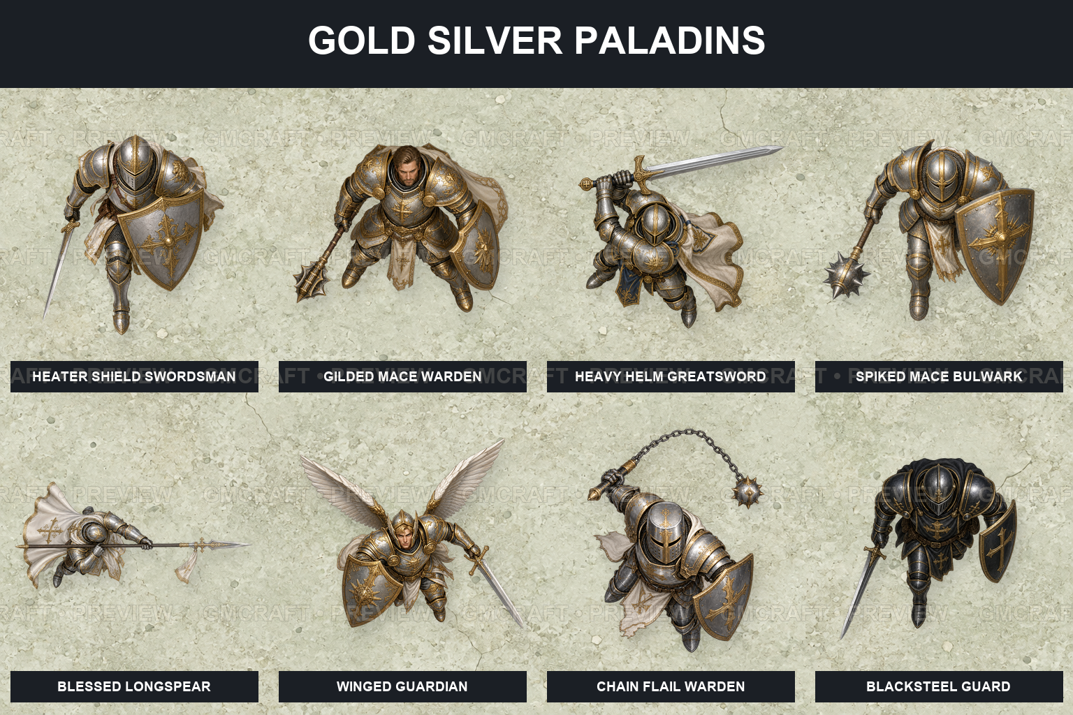 Gold Silver Paladins product preview 3