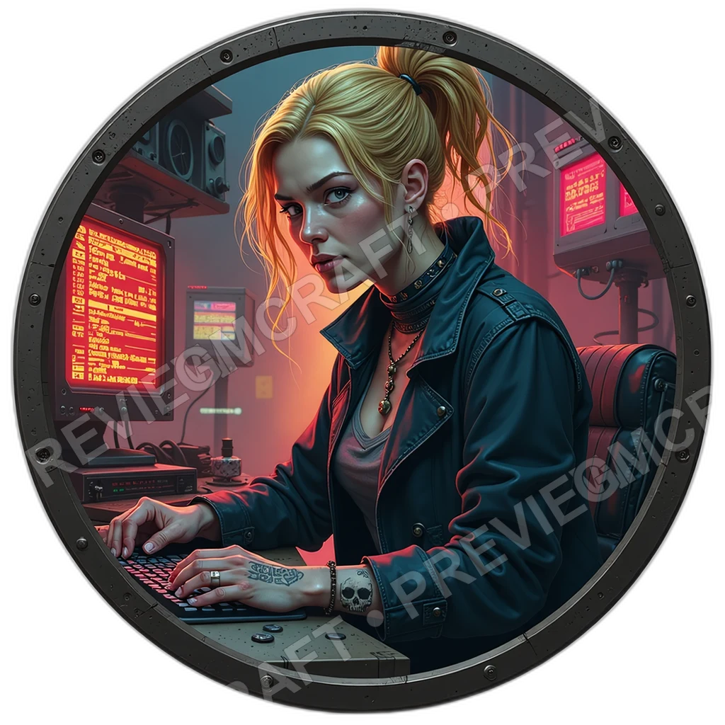 Deepnet Whisper, Female, Cranial Fiber Halo, Fingertip Decrypt Reels, Solder Stained Fingertips, Hackers, ,Elder Very Old Person,1.8,, ,Heavyset Build 0001 top-down token preview